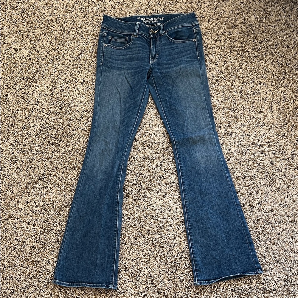American Eagle Outfitters Women's Blue Flare Jeans